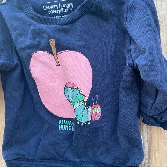 Mori The Very Hungry Caterpillar Organic Cotton Sweatshirt size 6-9 months - Picture 4 of 9